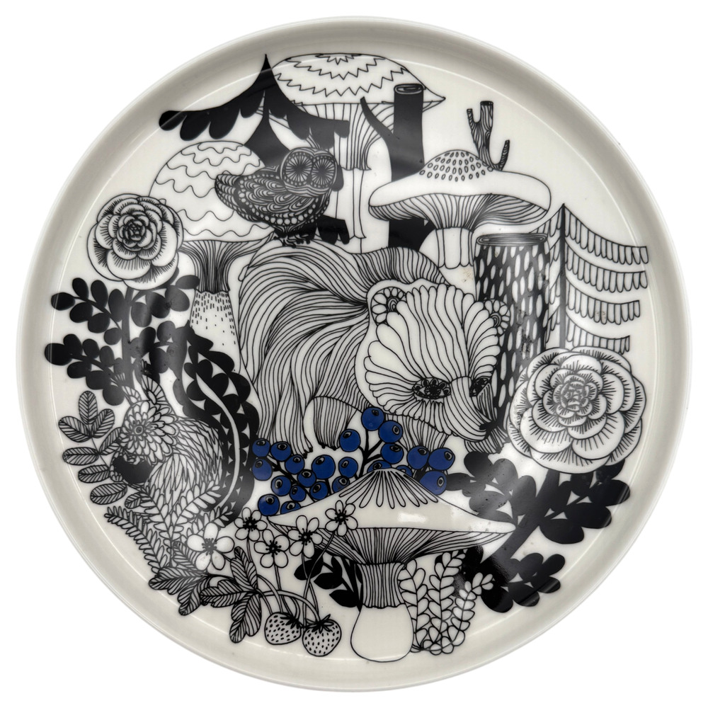 Marimekko Plate Finland 100th Year Independence Limited Ed Oiva Veljekset 8" HTF